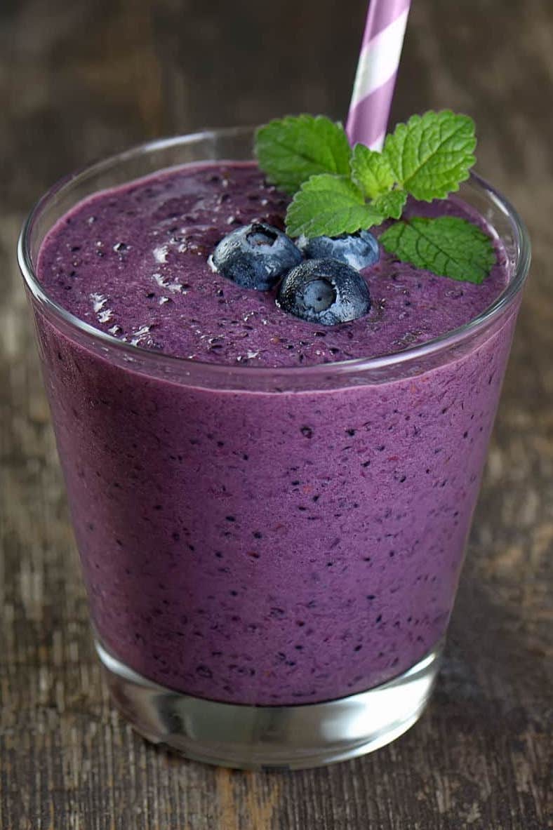 Keto-Friendly Blueberry Avocado Smoothie